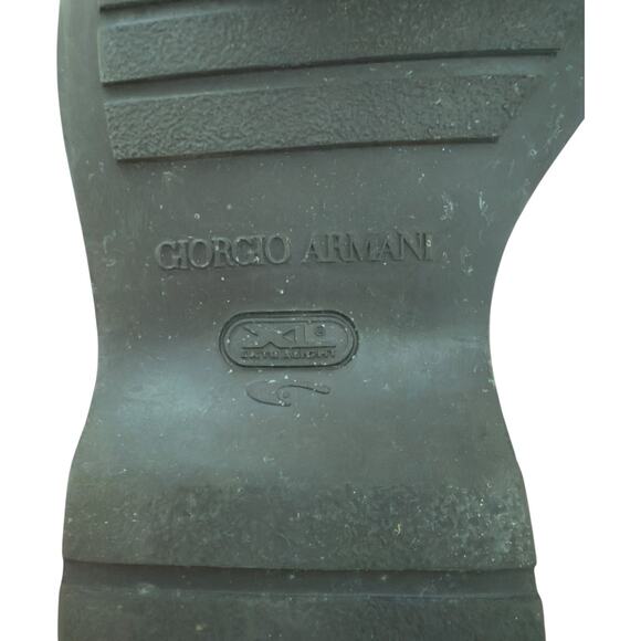 Giorgio Armani Lace Up Brown Suede Shoes Size 43.5 US 10.5 - Picture 13 of 13